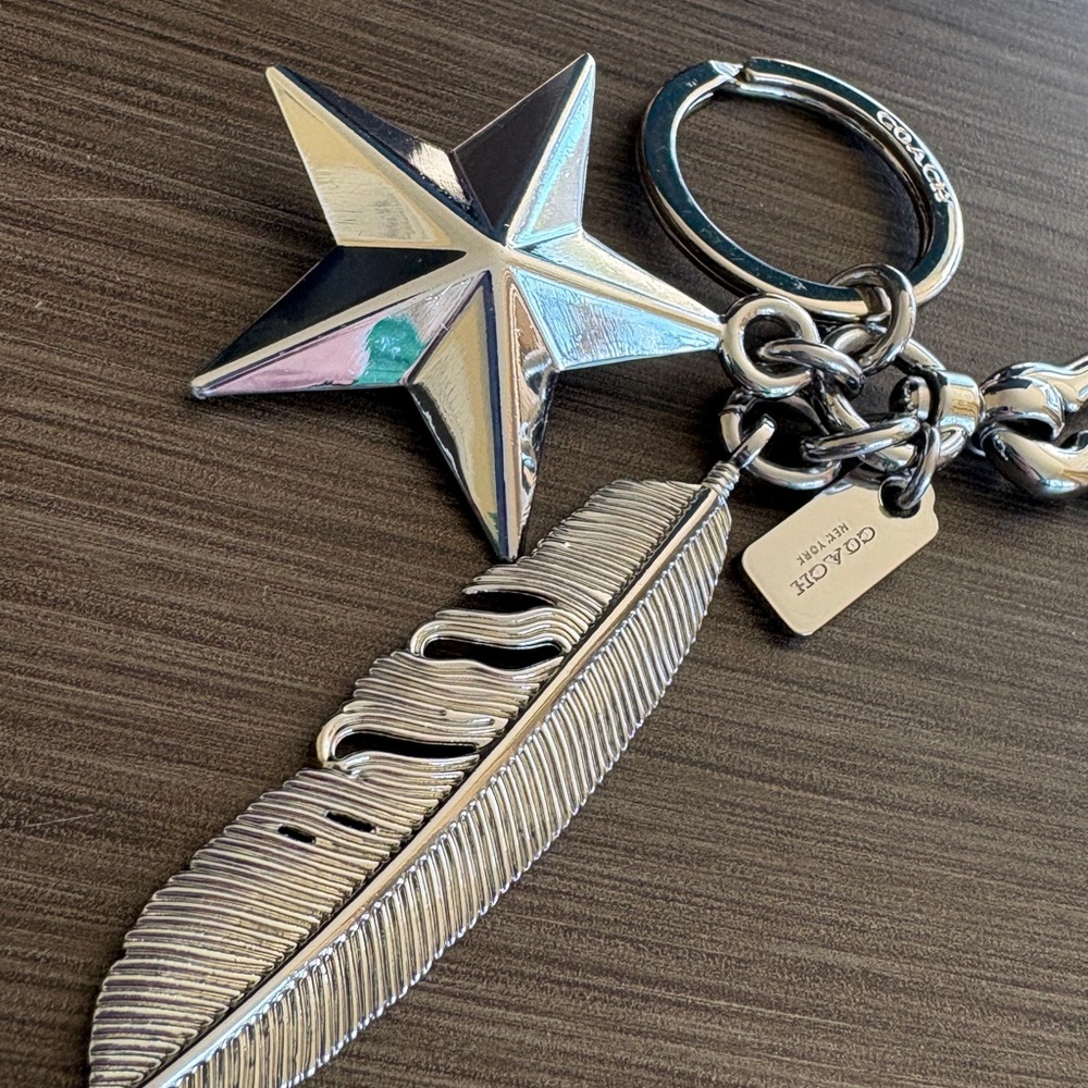 Coach 2017 Star Feather Bag Charm - Picture 4 of 9